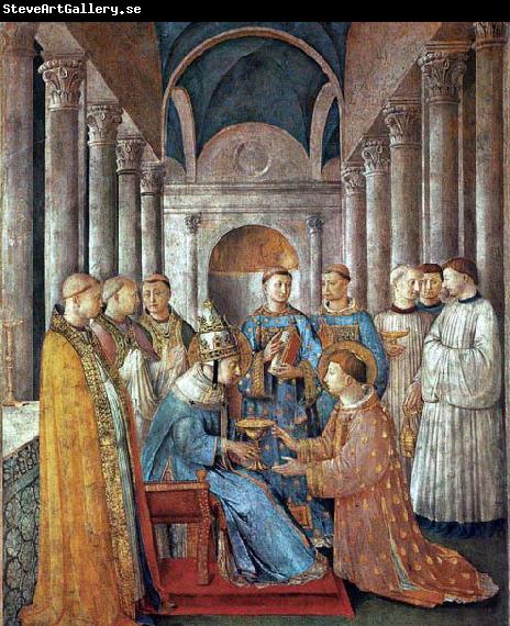 Fra Angelico St Sixtus Ordains St Lawrence